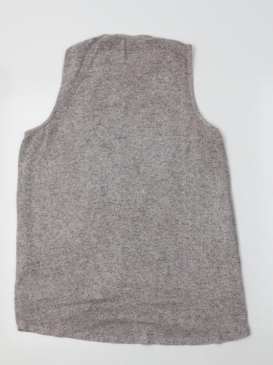 River Island Womens Pink Crew Neck Viscose Vest Jumper Size 14