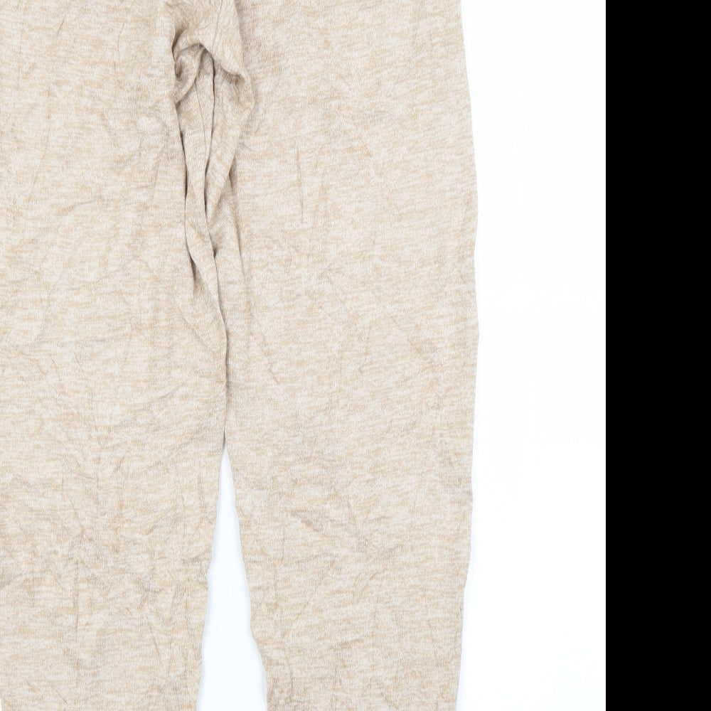 M&S Womens Brown Viscose Sweatpants Trousers Size 8 L29 in Regular