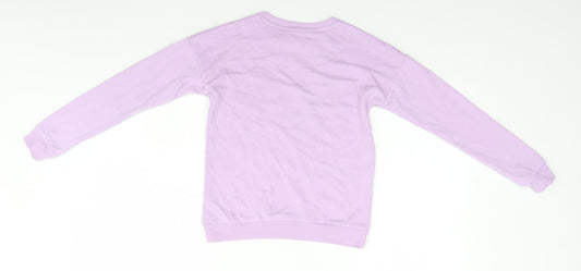 Nutmeg Girls Blue Round Neck Polyester Pullover Jumper Size 10-11 Years - Merry & Bright