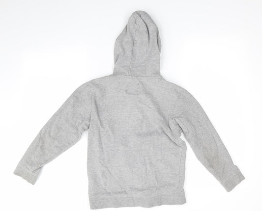 Blue Zoo Girls Grey Cotton Full Zip Hoodie Size 9-10 Years