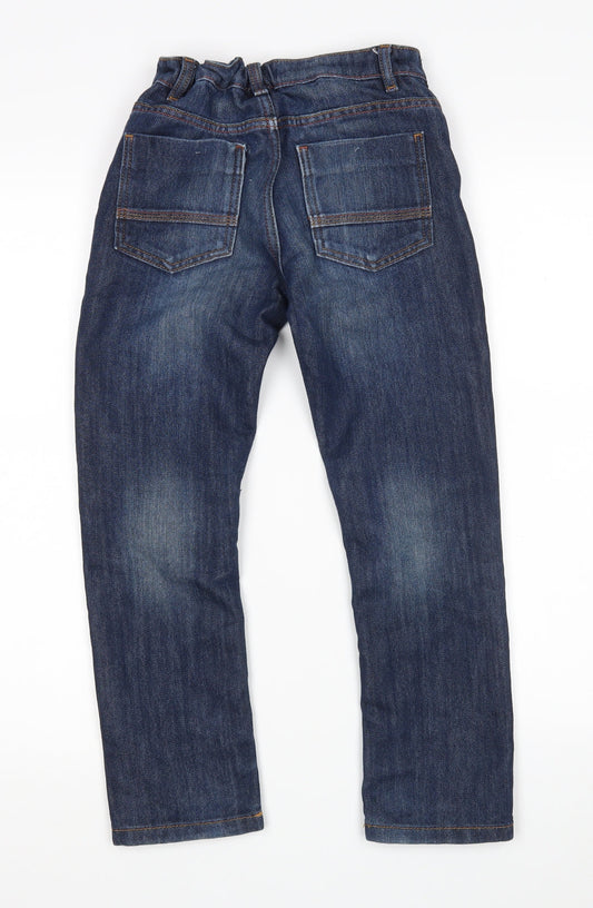 NEXT Boys Blue Cotton Straight Jeans Size 9 Months Regular