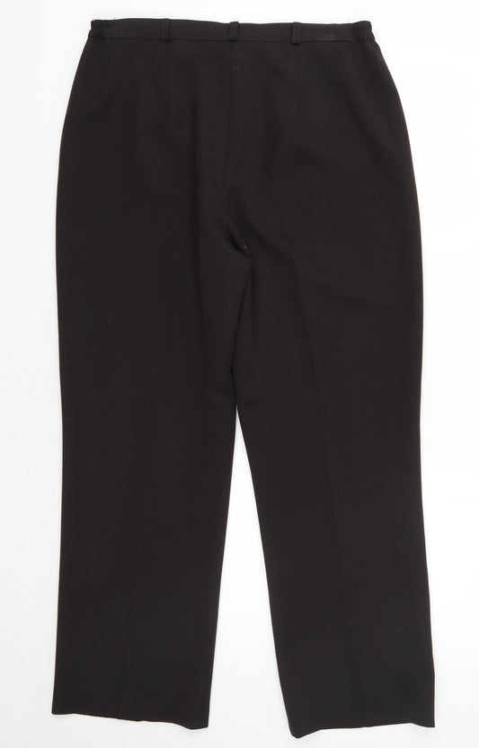Annabelle Womens Brown Polyester Dress Pants Trousers Size 16 L28 in Regular