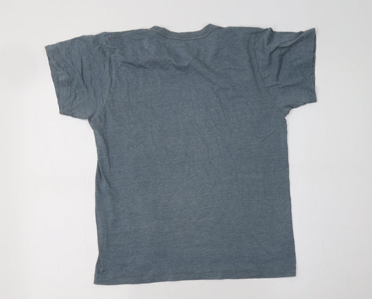 Savvy Womens Grey Cotton Basic T-Shirt Size S Crew Neck - Wingman