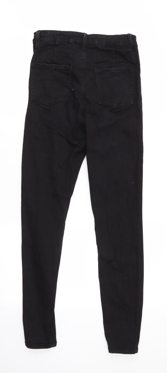 Denim Co Womens Black Cotton Skinny Jeans Size 12 L28 in Regular