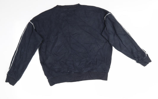 Jack Wills Womens Blue  Cotton Pullover Sweatshirt Size 8   - Wills Salcombe