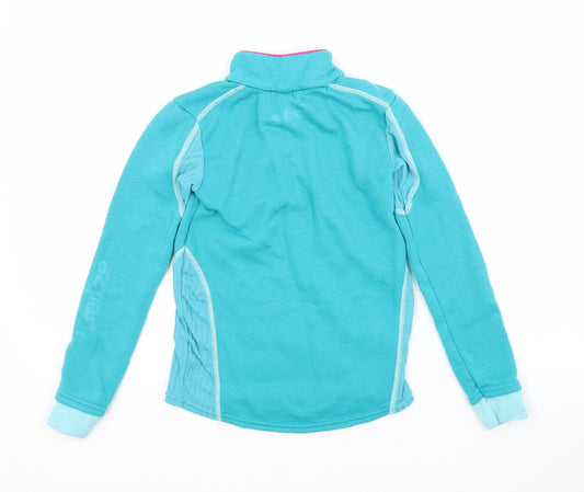 DECATHLON Girls Blue Pullover Sweatshirt Size 6 Years