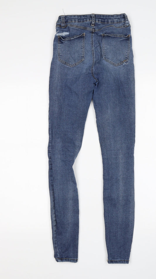 Denim Co Womens Blue Cotton Skinny Jeans Size 6 L29 in Regular