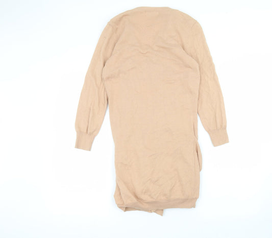 NEXT Womens Pink V-Neck Cotton Cardigan Jumper Size 6