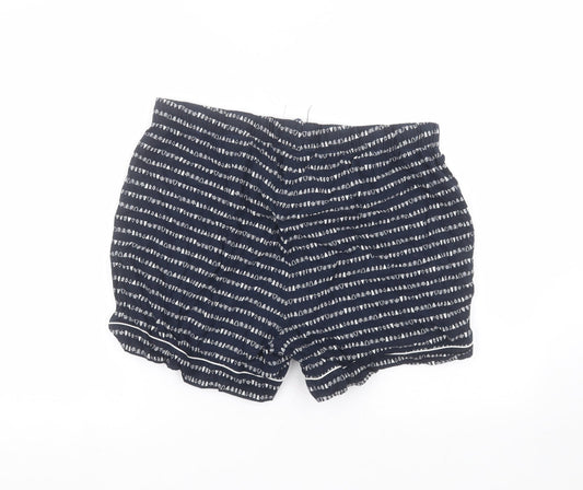 Pieces Womens Blue Cotton Paperbag Shorts Size XL Regular