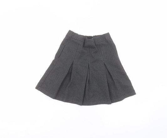 Primark Girls Black Polyester A-Line Skirt Size 3-4 Years Regular