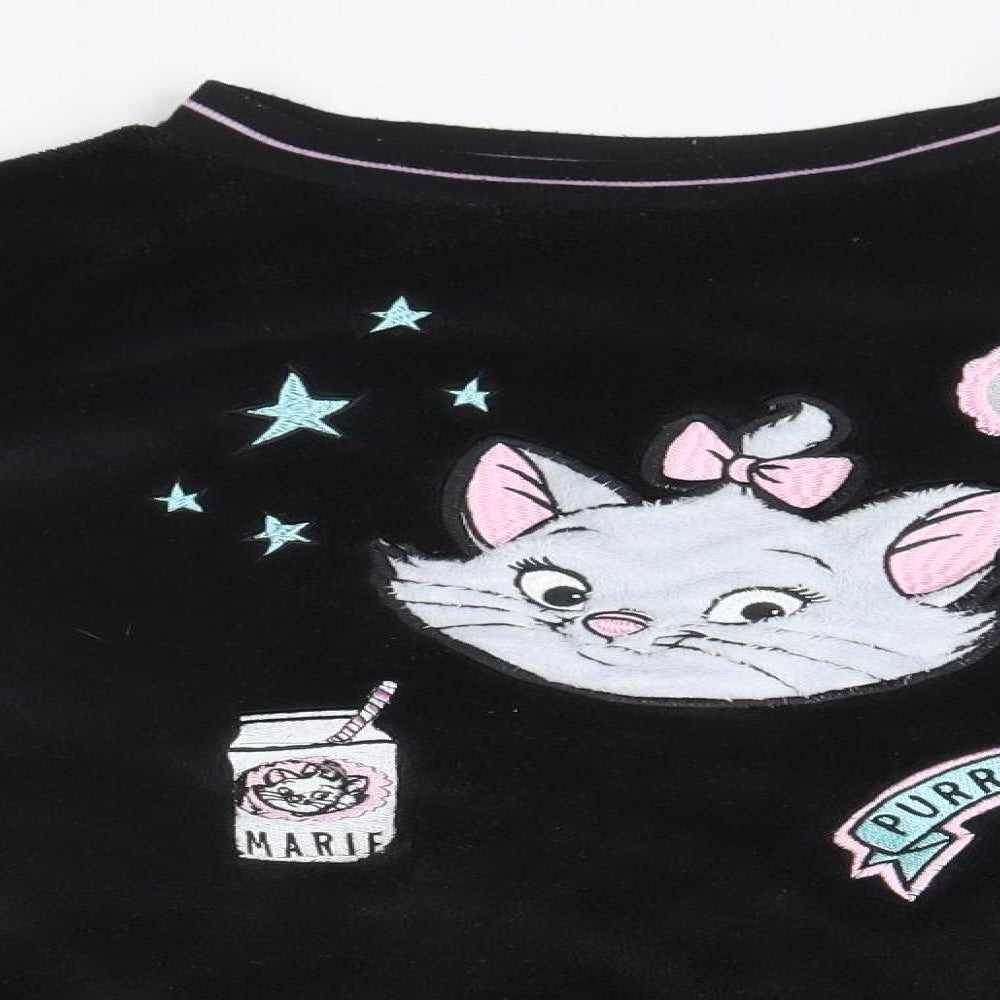 Disney Womens Black Round Neck  Polyester Pullover Jumper Size 10   - Marie, The Aristocats