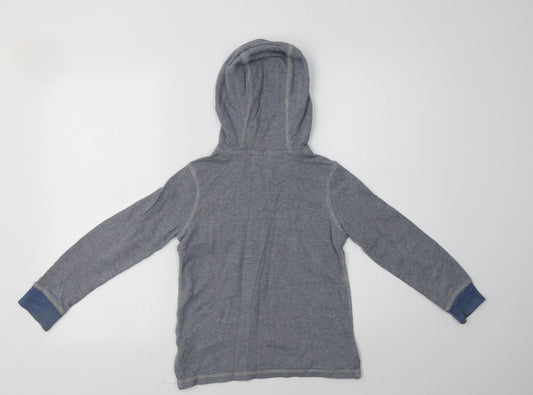 F&F Boys Blue Cotton Pullover Hoodie Size 7-8 Years