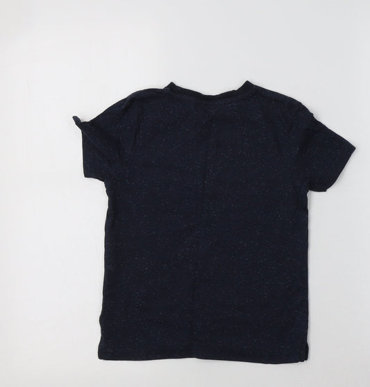 NEXT Boys Blue Cotton Basic T-Shirt Size 4 Years Crew Neck
