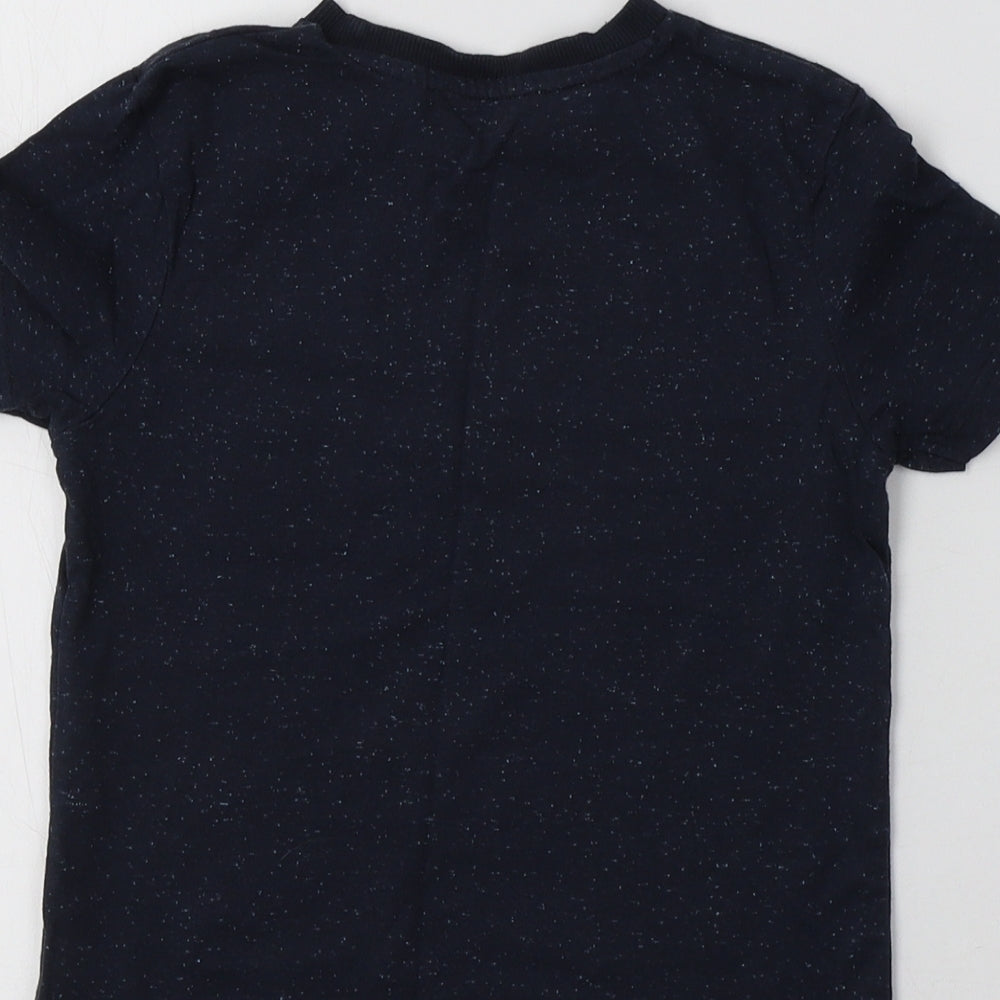 NEXT Boys Blue Cotton Basic T-Shirt Size 4 Years Crew Neck