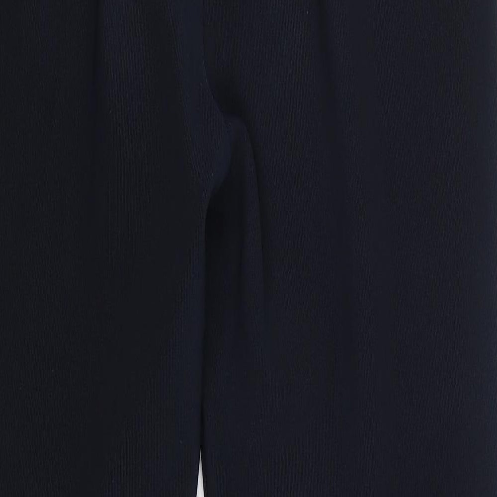 Preworn Womens Blue Polyester Trousers Size 12 L26 in Regular