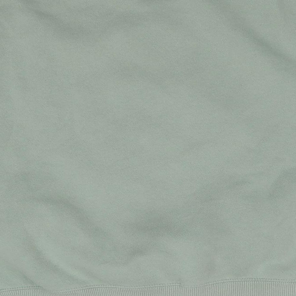 H&M Womens Green Round Neck Cotton Pullover Jumper Size S - Mickey Mouse