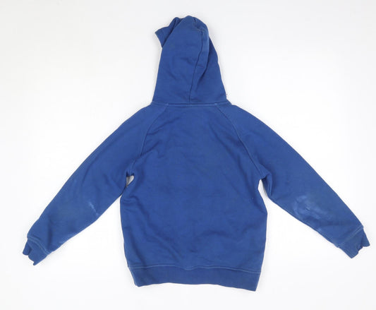 Canterbury Boys Blue Cotton Pullover Hoodie Size 8 Years