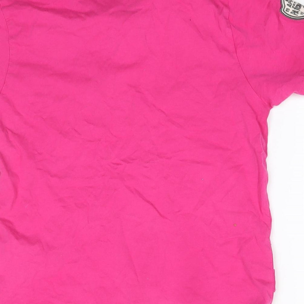 George Boys Pink 100% Cotton Basic Polo Size 8-9 Years Collared