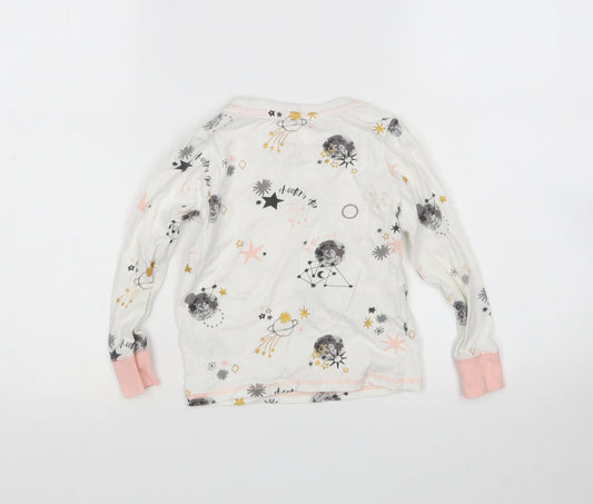 TU Girls Multicoloured Cotton Top Pyjama Top Size 3-4 Years
