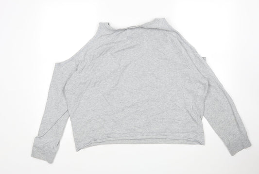 Victoria Sport Womens Grey Cotton Pullover Sweatshirt Size L
