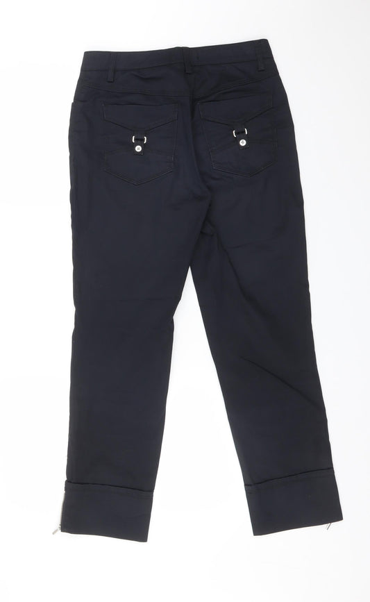GARDEUR Womens Blue Cotton Straight Jeans Size 10 L26 in Regular