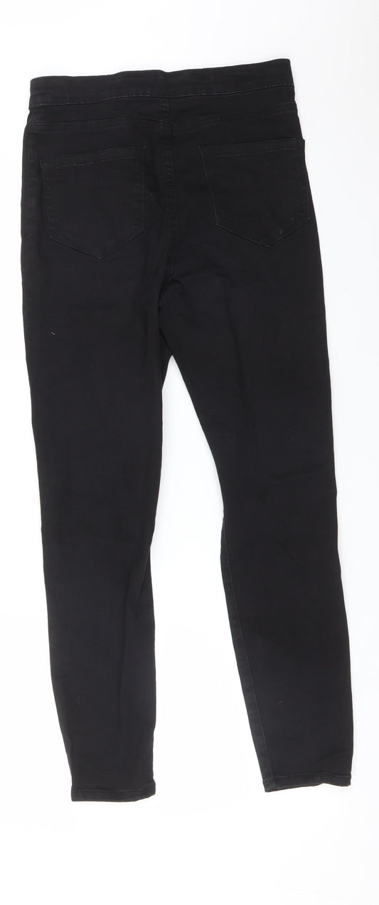 DENIM CO Womens Black Cotton Jegging Jeans Size 12 L26 in Regular