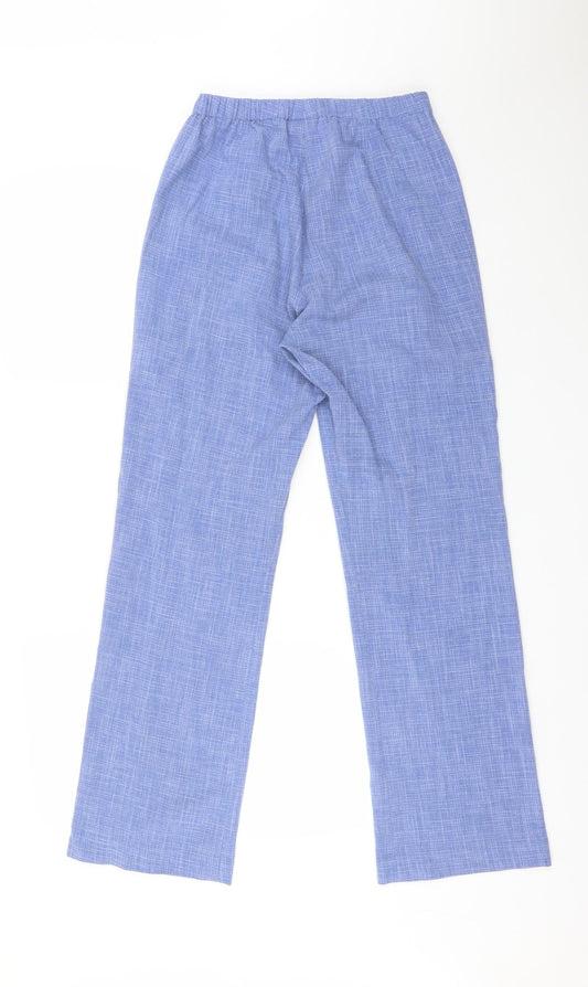 COTSWOLD Womens Blue Polyester Trousers Size 10 L29 in Regular