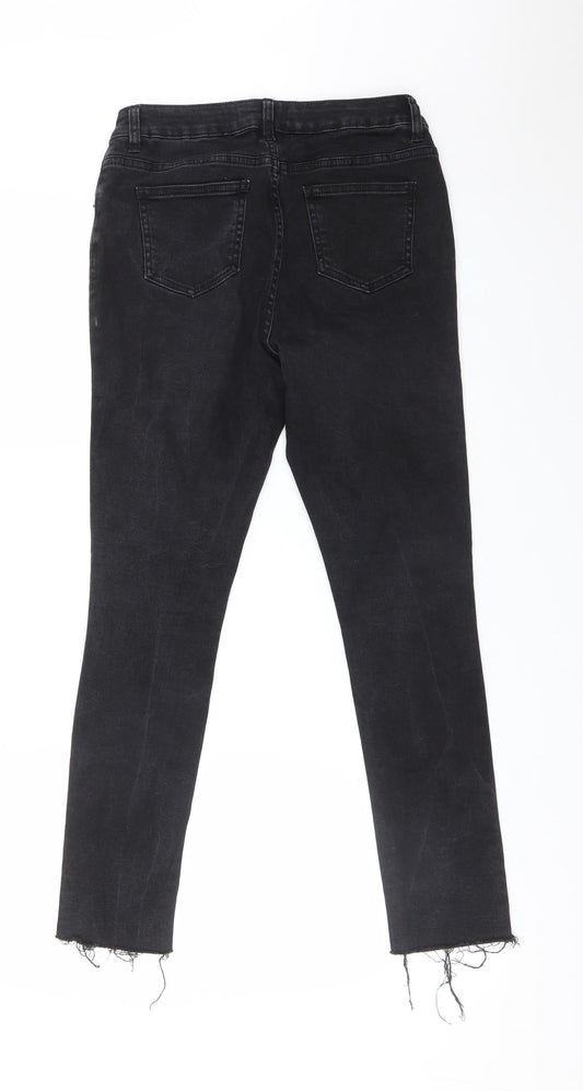 New Look Girls Black Cotton Skinny Jeans Size 13 Years Regular