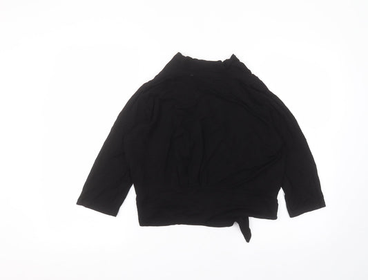 Debinhams Womens Black V-Neck Viscose Cardigan Jumper Size 16