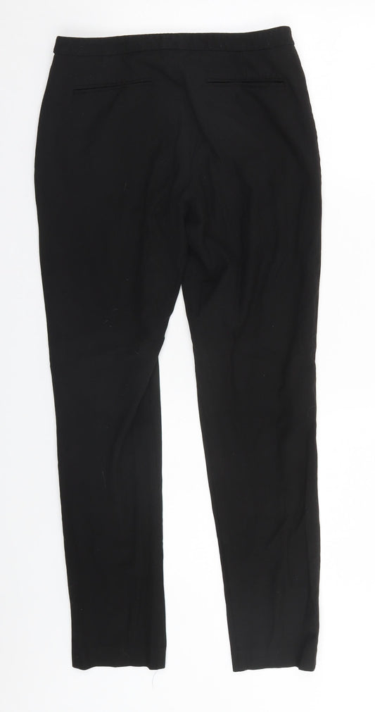 Oasis Womens Black Trousers Size 8 L26 in Regular