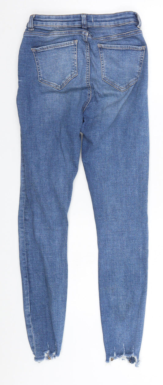 Denim & Co. Womens Beige Cotton Skinny Jeans Size 8 L25 in Regular