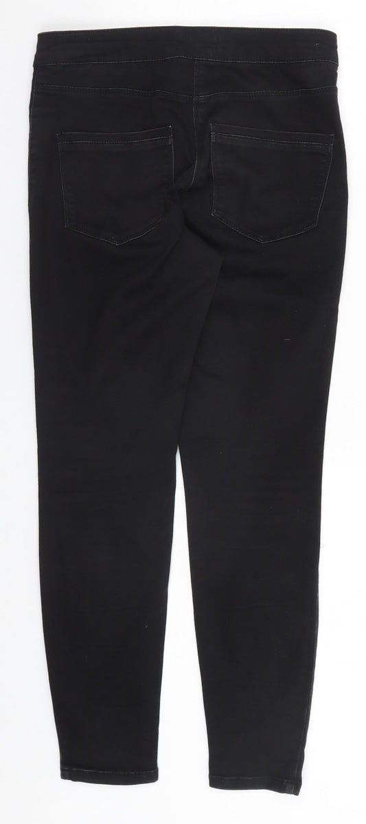 Papaya Womens Black Cotton Jegging Leggings Size 8 L25 in