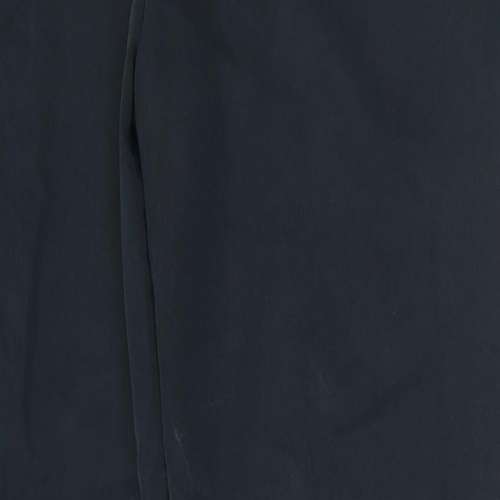 Casual Club Womens Blue Viscose Trousers Size 14 L26 in Regular Zip - Drawstring