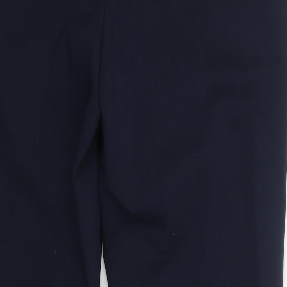Zara Womens Blue Cotton Dress Pants Trousers Size S L25 in Regular