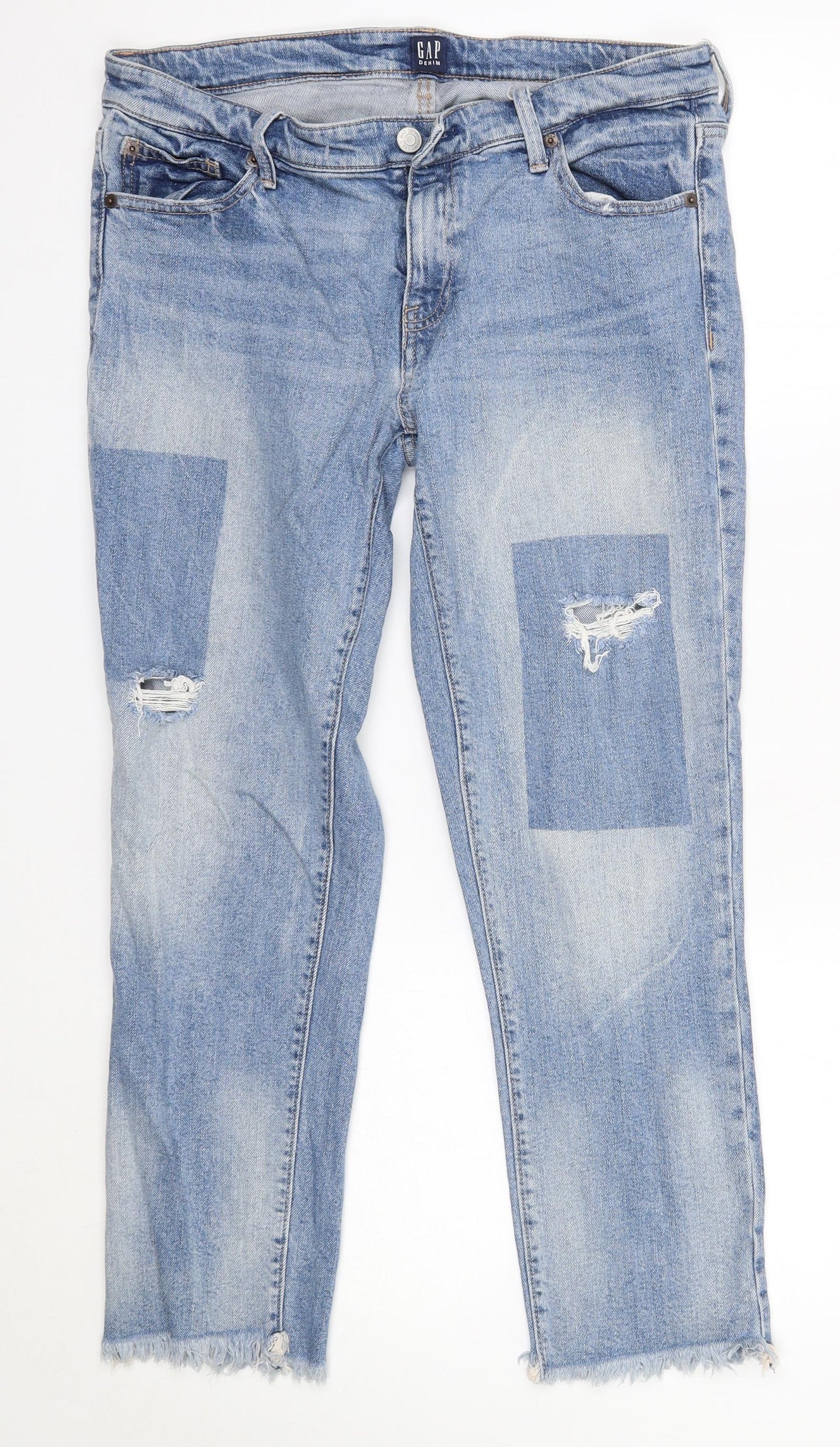 Gap Womens Blue  Cotton Skinny Jeans Size 29 in L25 in Regular