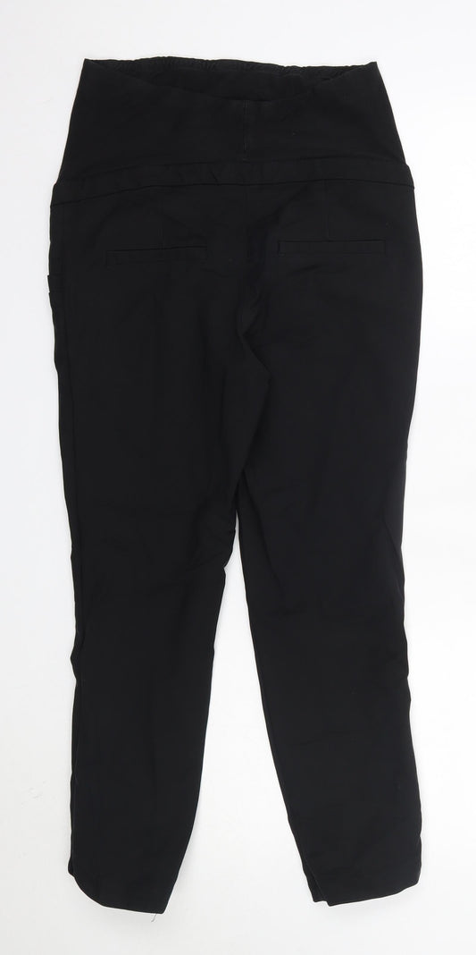 H&M Womens Black Cotton Cropped Jeans Size 10 L24 in Regular