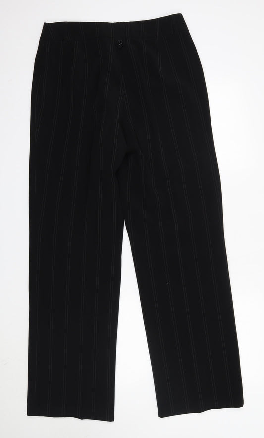 Gerry Weber Womens Black Polyester Dress Pants Trousers Size 18 L33 in Regular