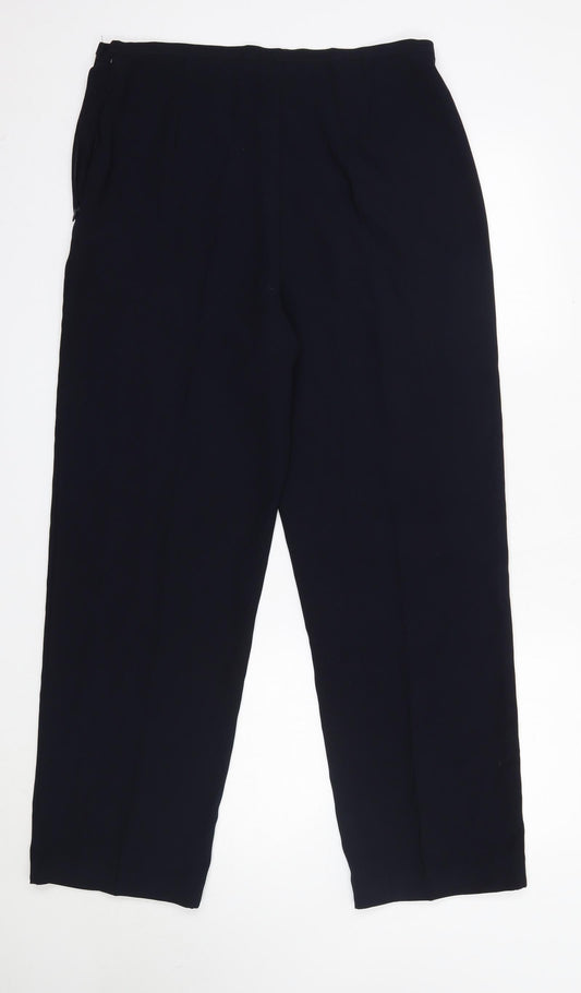 Satsuma Womens Blue Polyester Dress Pants Trousers Size 16 L29 in Regular