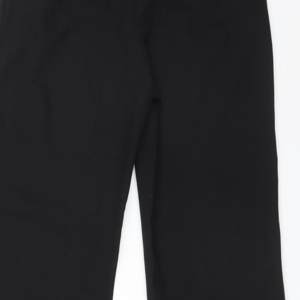 NEXT Womens Black Polyester Trousers Size 8 L29 in Regular