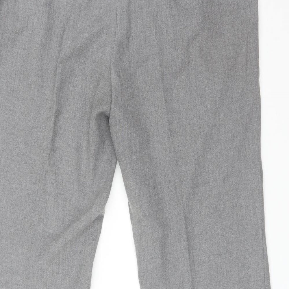 Tyler Womens Grey Polyester Trousers Size 18 L29 in Regular