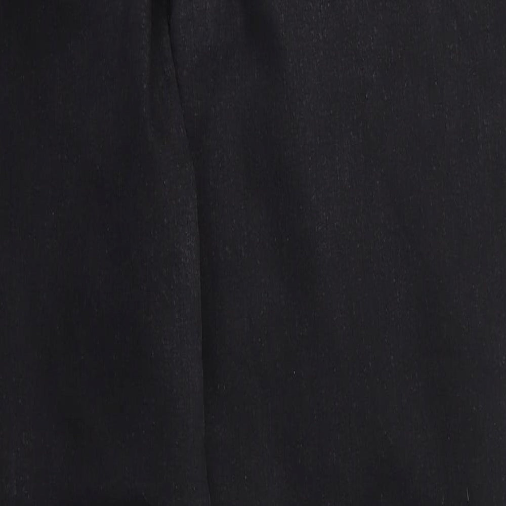 Topshop Mens Black Cotton Skinny Jeans Size 34 in L25 in Regular - Cropped