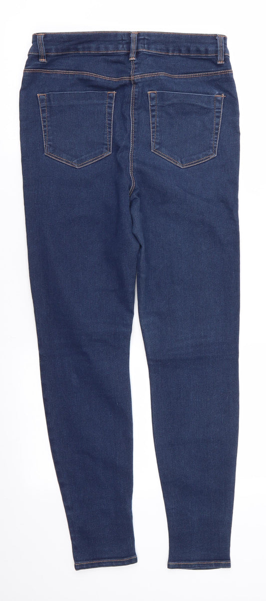 Papaya Denim Womens Blue Cotton Skinny Jeans Size 10 L27 in Regular