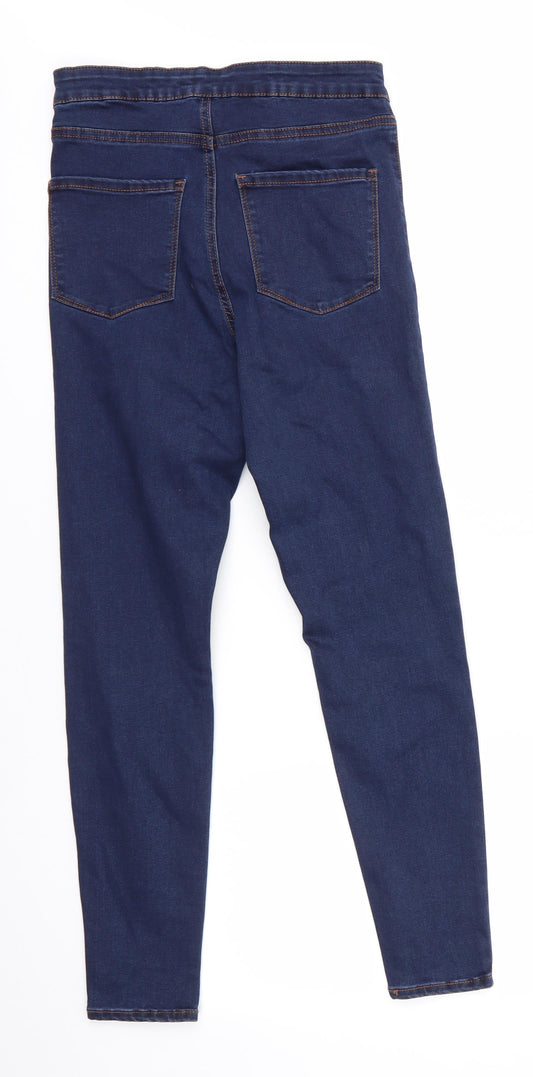 Denim Co Womens Blue Cotton Skinny Jeans Size 10 L27 in Regular - Indigo Mix