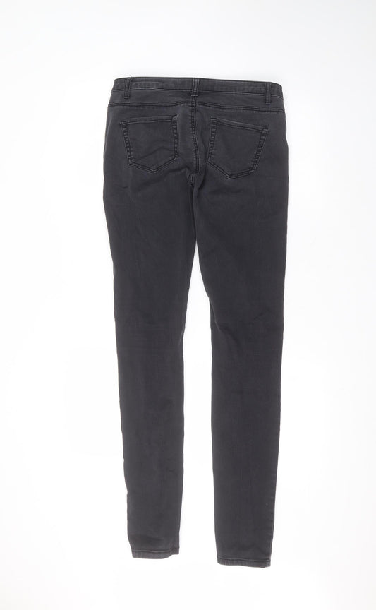 Denim & Co. Womens Black Cotton Skinny Jeans Size 10 L31 in Regular