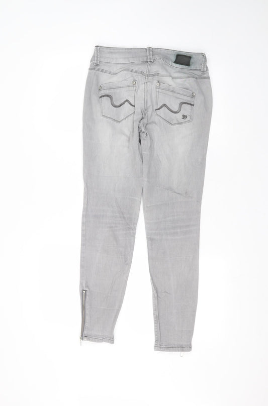 jona Womens Grey Cotton Skinny Jeans Size 28 in L26 in Regular