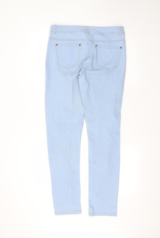 originals Womens Blue Cotton Skinny Jeans Size 12 L29 in Regular