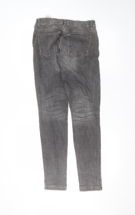 promoq Womens Black Cotton Skinny Jeans Size 6 L29 in Regular