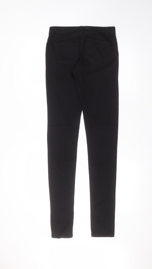 Denim & Co. Womens Black Cotton Skinny Jeans Size 6 L33 in Regular