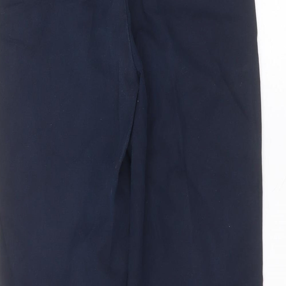 Marks and Spencer Womens Blue Cotton Straight Jeans Size 10 L25 in Regular