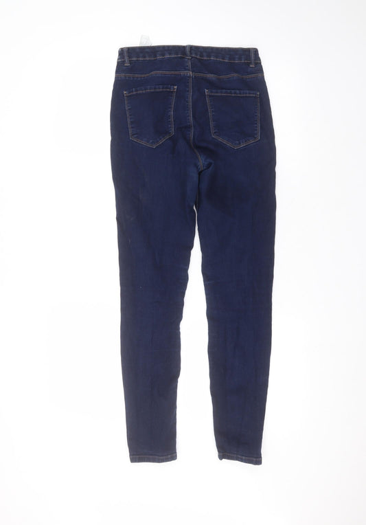 Preworn Womens Blue Cotton Skinny Jeans Size 26 in L26 in Regular